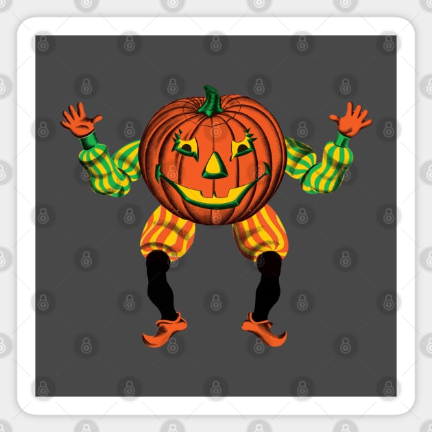 Vintage Jack O'Lantern Sticker by zombill